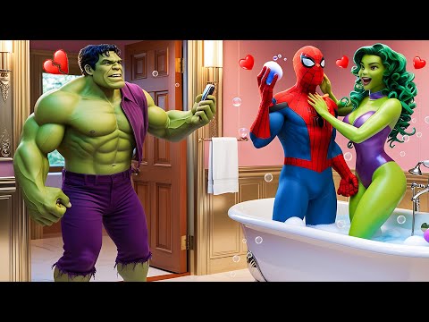 Hulk x Spider Man Big Friends in Granny House | Funny Horror Animation