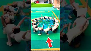 Students lie down in a circle ⭕ || #shortvideo