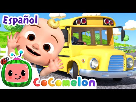 La canción de las ruedas del autobús | Canciones Infantiles 🎵 Para bebés | CoComelon Y sus amigos