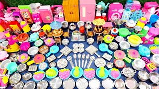 7 Minutes Satisfying with Unboxing Hello Kitty Disney Kitchen Set | Tiny ASMR Miniature Cooking Set