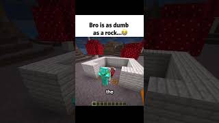 Bro is as dumb as a rock 😭