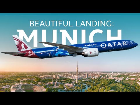 Beautiful landing in Munich, Germany