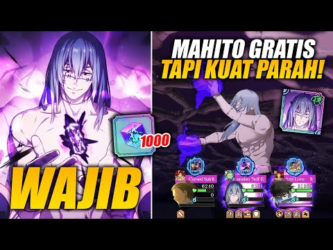 *FREE 1000 CUBE* MAHITO Char Gratisan Tapi Masuk TOP TIER | Jujutsu Kaisen Phantom Parade