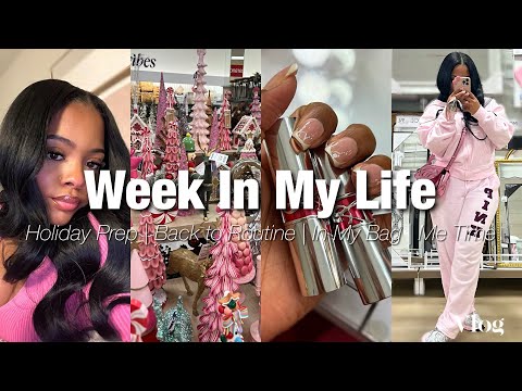 Vlog:  Week In My Life 🎀 | HOLIDAY PREP/ SHOPPING 🛍️ , BACK INTO ROUTINE & WORK, NEW CAMERA + MORE 🤍