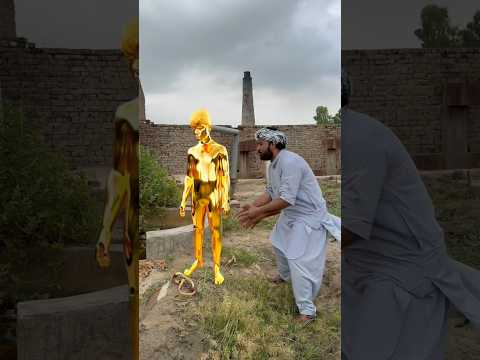 If you hit it with a stone, it becomes a golden statue 😱😱#facts