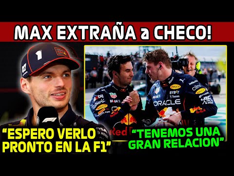 MAX QUIERE de REGRESO a CHECO EN LA F1!! "RESPETO a CHECO  Y QUIERO VERLO EN LA F1" NOTICIAS F1