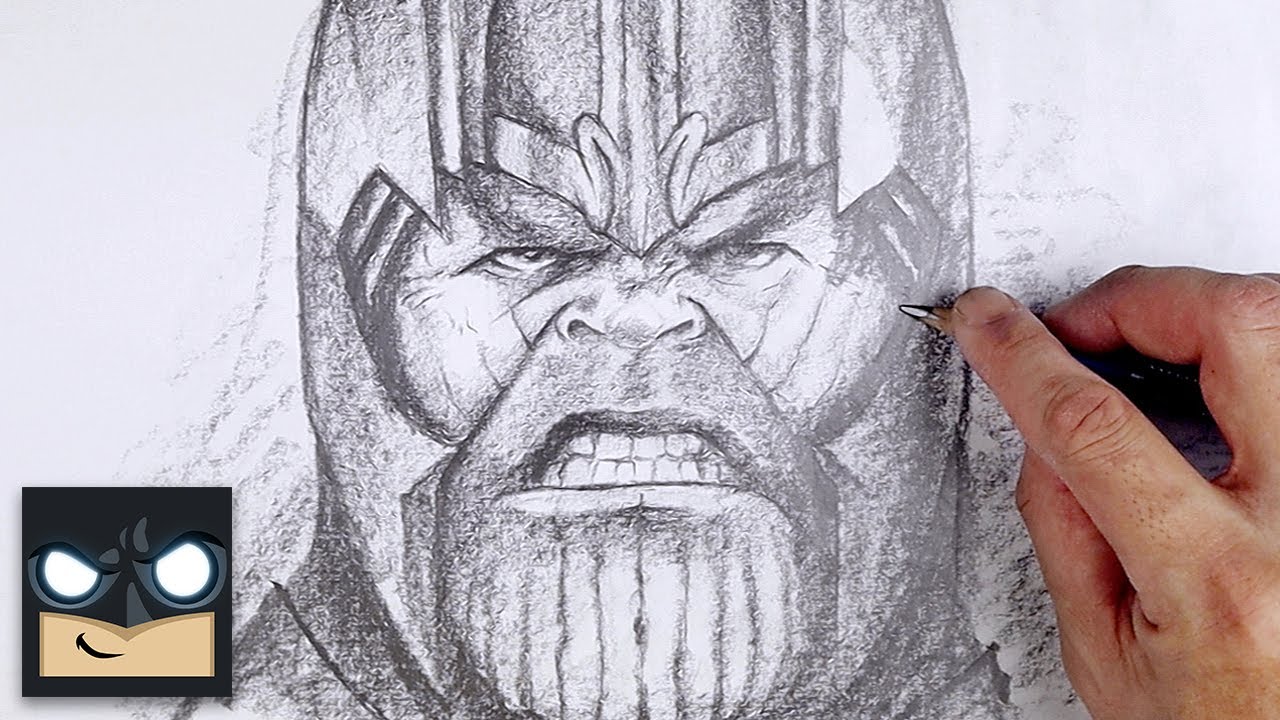How To Draw Thanos - Sketch Saturday