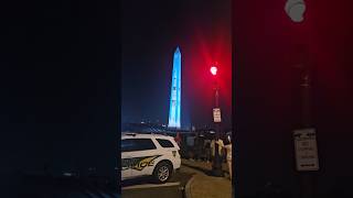 Washington Momument light show | NASA PART #fyp