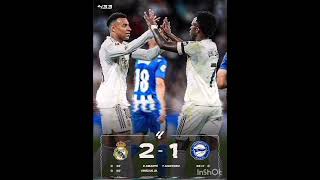 ريال مدريد يفوز على الافيش بنتيجة 2-1 ليقلص فارق الى 7 نقاط #football