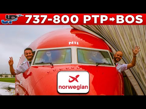 Norwegian Boeing 737-800 Cockpit Pointe A Pitre🇬🇵 to Boston🇺🇸