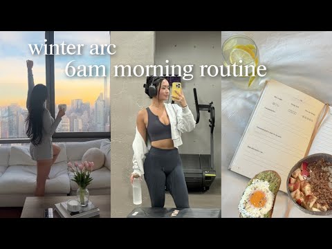 6AM productive morning routine 🌱 | healthy habits to LOCK IN, be disciplined, and level up by 2025