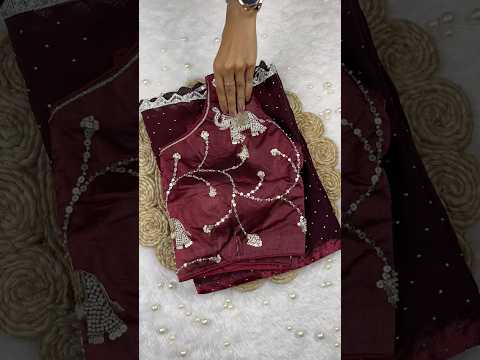 🐘 Gajraj Wali Handwork Saree🌸Full Stiched Blouse | Book Order DM WhatsApp Us : +91 72020 43606