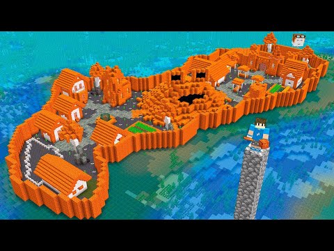 FIZ UMA VILA DE RESINA NO MINECRAFT