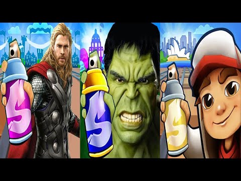 Subway Surfers Sydney 2024 unlock Rain Garden Outfit vs Thor vs Hulk Subway Run Gameplay HD