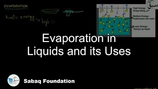 Evaporation in Liquids and its Uses