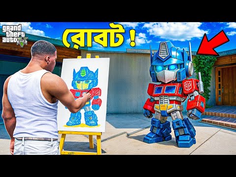 Franklin Gets Whatever He Draws with Magical Brush! | GTA 5 Bangla Gameplay