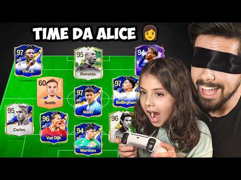 Deixei MINHA FILHA montar meu TIME no FUT DRAFT