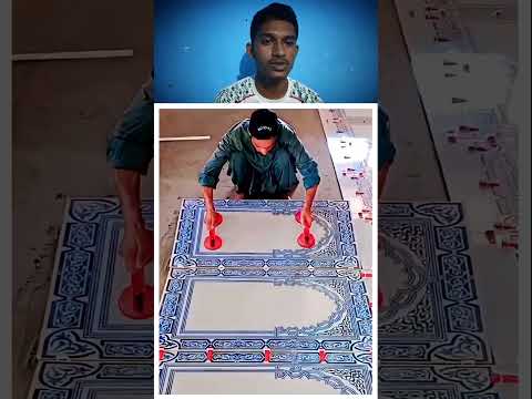 ছেলেটি মসজিদে টাইলস বসাচ্ছে🙂 #islamicstatus #trending #unfrezzmyaccount