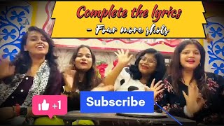 Complete the lyrics challenge - Four more Shots.