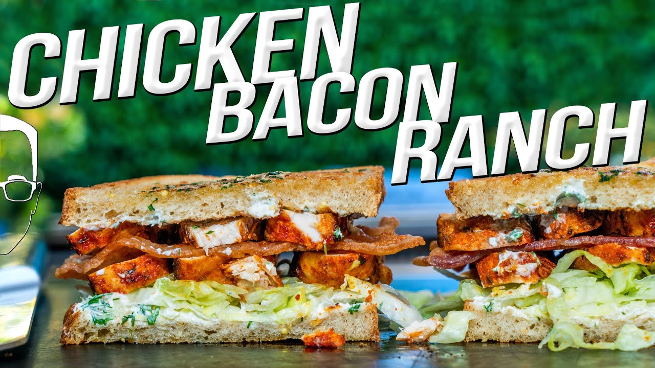 The best sandwich i've ever made - (spicy) chicken bacon ranch 4k