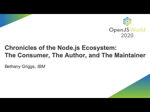 Chronicles of the Node.js Ecosystem: The Consumer, The Author, and The Maintainer