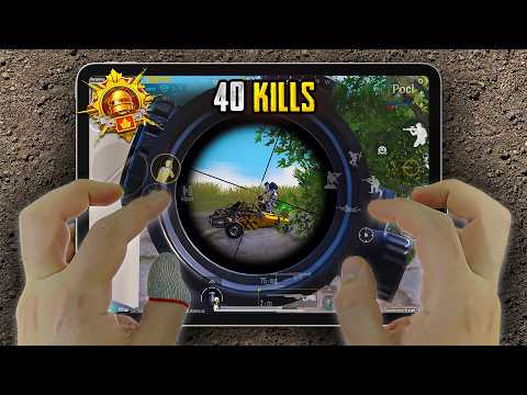 INSANE HANDCAM 1v4🔥 iPad Pro M2 PUBG Mobile Gameplay 😱 120FPS + Ultra HDR + Max Graphics + FULL GYRO
