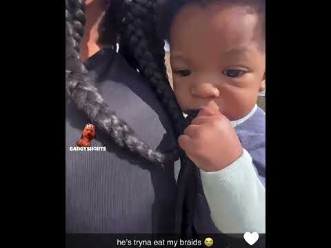Halo Trying To Eat Halle Bailey Braids 😂♥️