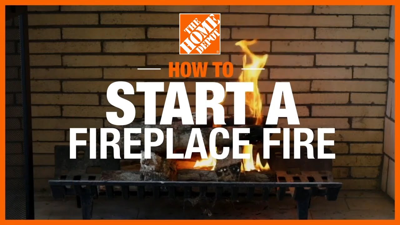 How to Start a Fireplace Fire