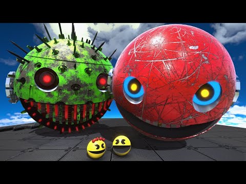 Pacman Adventures Compilation | Robot Cartoon Cat vs Robot Pacman vs Iron-Man