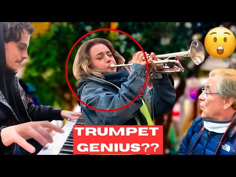 She SHOCKED the whole train station with her trumpet🤯🎺 (feat. Lucienne Renaudin-Vary)