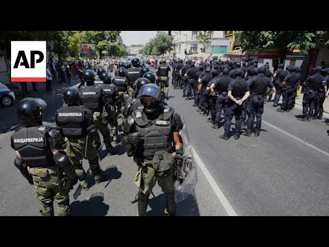 YouTube video thumbnail: Serbia Police Remove Protest Blockades in Capital Belgrade