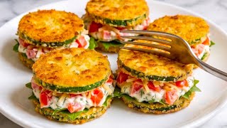 Ich mache dieses Zucchini-Rezept fünfmal die Woche! Knuspriger Zucchini-Auflauf!