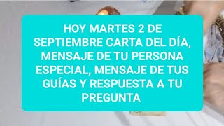 Hoy martes 2 de septiembre carta del día, msj de tu p.e y msj de tus guías @NAYADESOLTAROTDESLEY