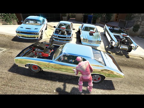 I Used TikToks To Steal Rare Muscle Cars in GTA 5