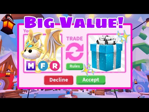 I Traded My Mega Fairy Bat Dragon In Adopt Me Rich Trading Servers