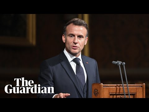 YouTube video thumbnail: Emmanuel Macron Says Europeans Will ‘Never Abandon Ukraine, Never’