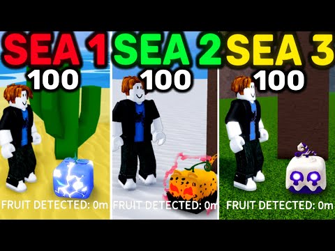 Searching 100 Fruit Notifiers in All 3 Seas Comparision in Blox Fruits