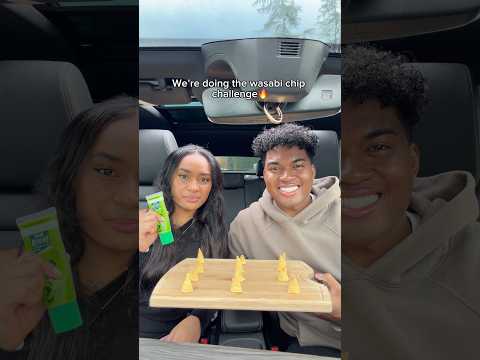 Wasabi chip challenge with brother🤫 #sibling #siblings #siblinggoals #sister #brother #funny #fun