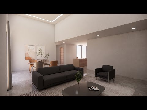 CASA MINIMALISTA MODERNA DE UN PISO | Modern Minimalist House