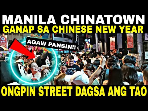 MANILA CHINATOWN GANAP SA CHINESE NEW YEAR ONGPIN STREET DAGSA ANG TAO MGA MASCOT AGAW PANSIN