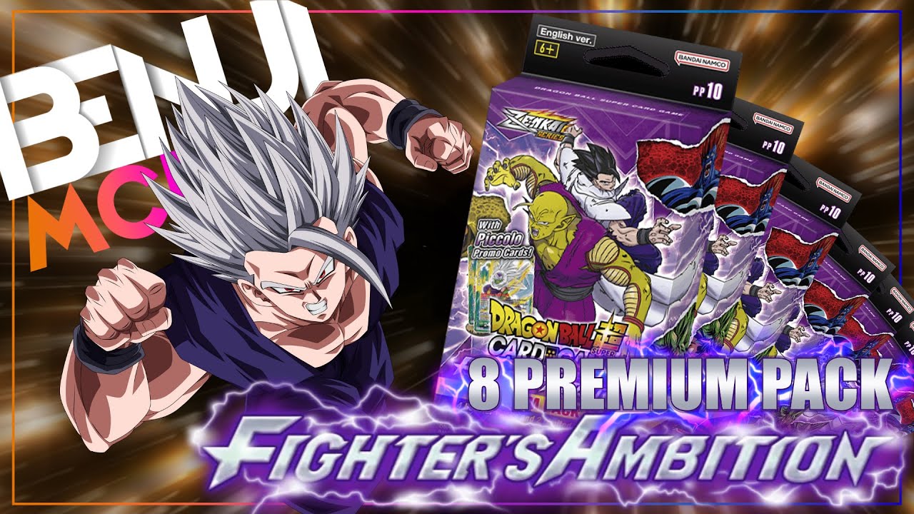 Benji McFly Live ! UNBOXING D'UN DISPLAY DE 8 PREMIUM PACK ! Dragon Ball Super Card Game (PP10)