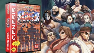 Guile + Special Ending! Super Street Fighter II ROM hack gameplay on SEGA Genesis + CRT + SVIDEO