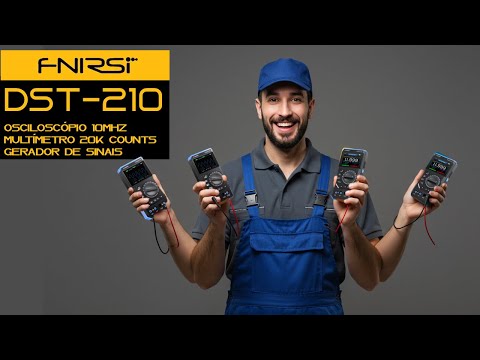 DST- 210 o 3x1 da FNIRSI de baixo custo e muitas funções (Osciloscópio, multímetro e gerador)