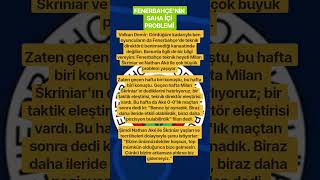 Fenerbahçe'nin ,bir türlü çözülemeyen saha içi problemi #fenerbahçe
