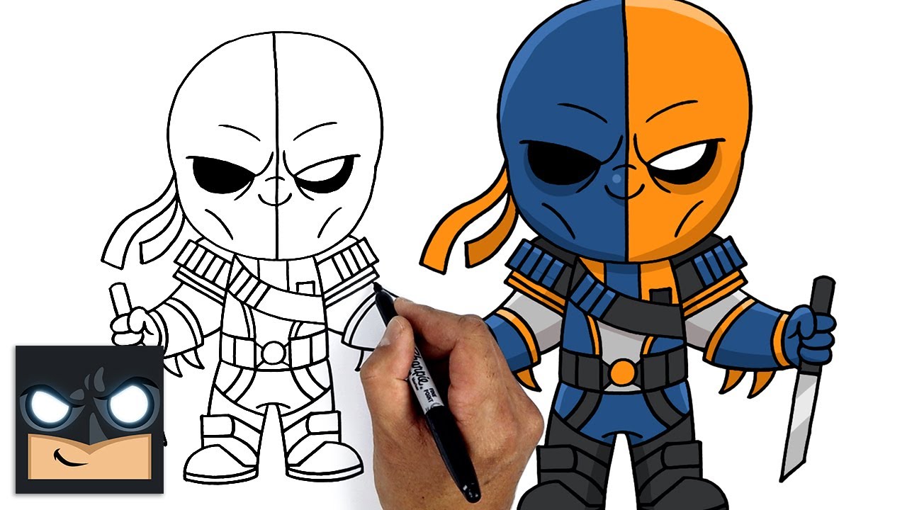 How To Draw FORTNITE - DEATHSTROKE ZERO SKIN