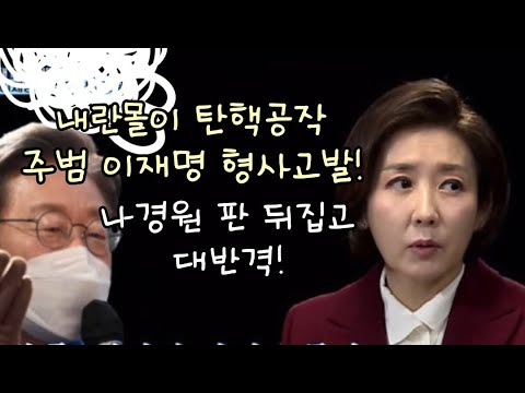 내란몰이 탄핵공작 주범 이재명 때려잡는다! 나경원의 대반격!
