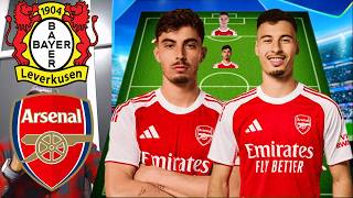 Arsenal potential starting lineup against Bayer Leverkusen.