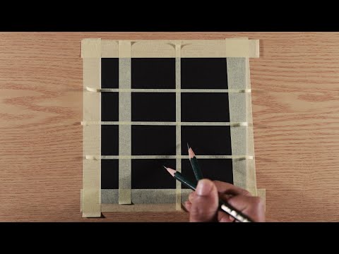 Easy Masking Tape Trick Drawing / Drawing with Oil Pastels / Step by Step