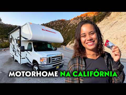 MOTORHOME alugado pela CALIFÓRNIA no inverno