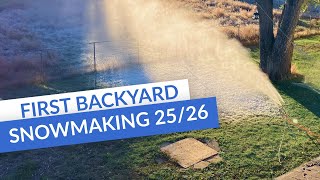 thumbnail of new SNSnowmaking upload: First Home Snowmaking of the 2025/26 Season